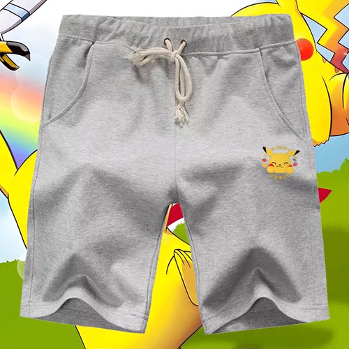 新叶喵宝可梦神奇宝贝呆火鳄短裤