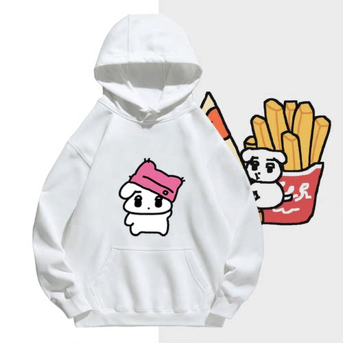 情侣可定制秋冬连帽带帽卫衣