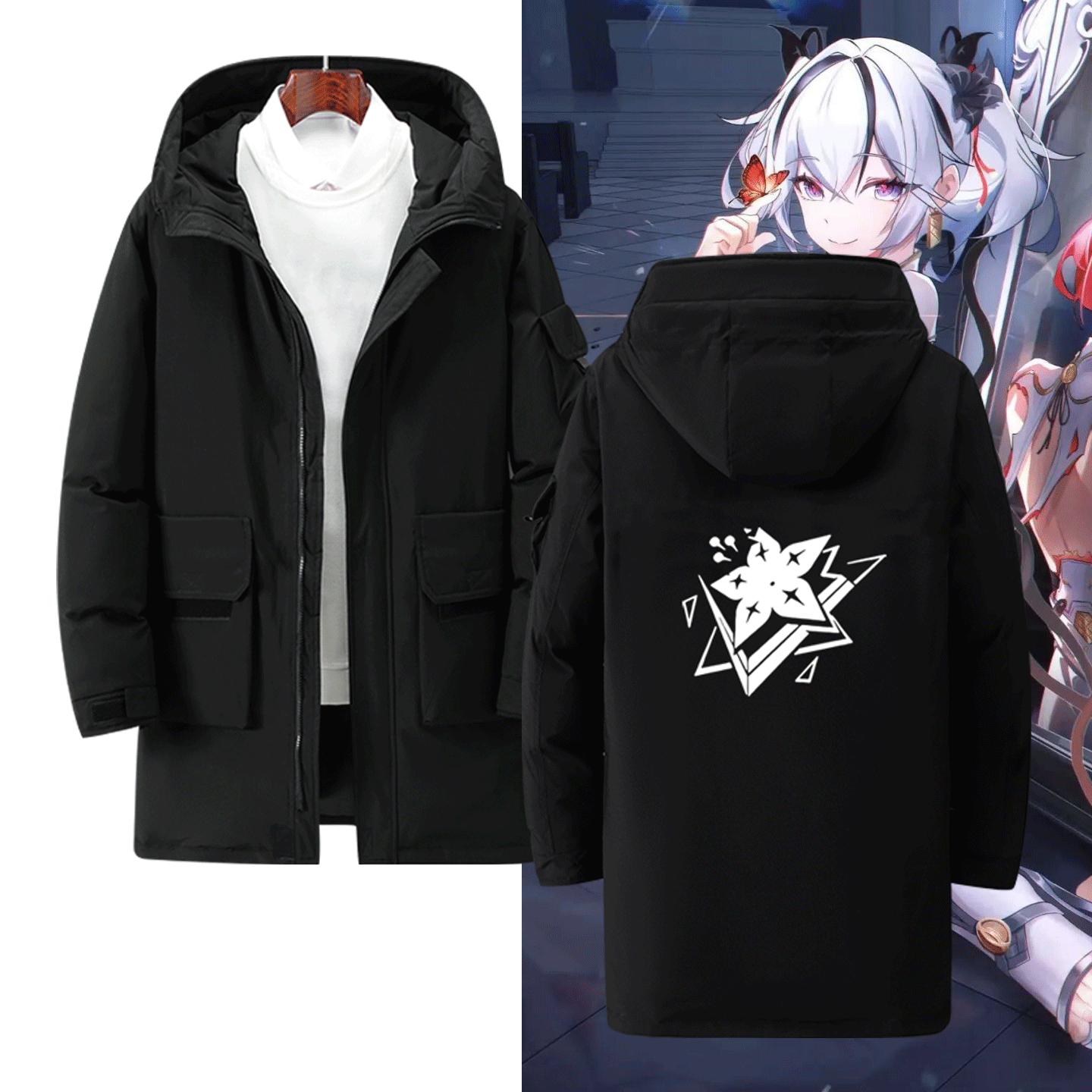 男女二次元休闲百搭可定制羽绒服