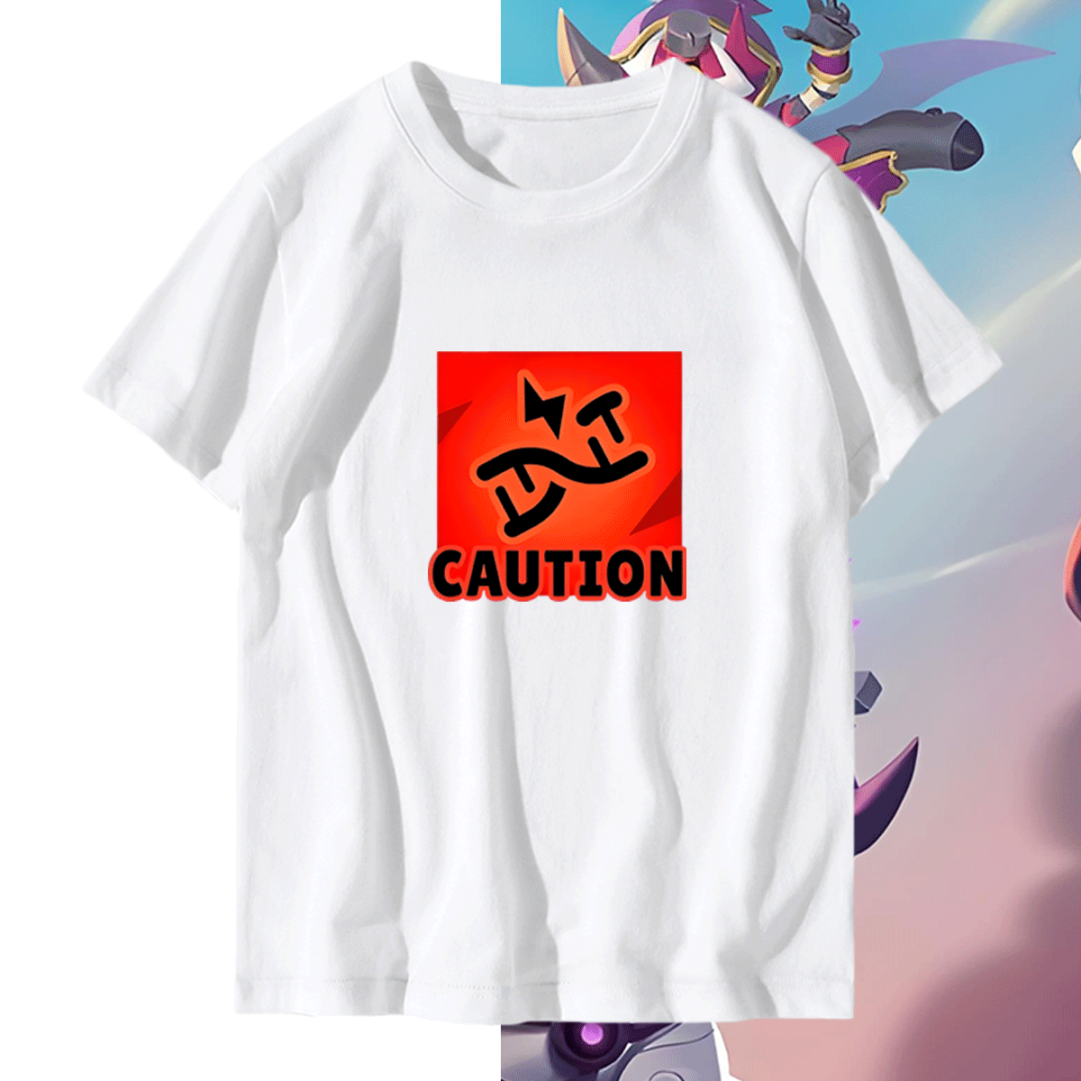 荒野乱斗艾德加周边埃德加男女二次元游戏情侣可定制休闲短袖T恤