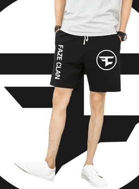 FAZE CLAN战队队服吃鸡游戏卫裤子男绝地求生休闲运动五分裤短裤