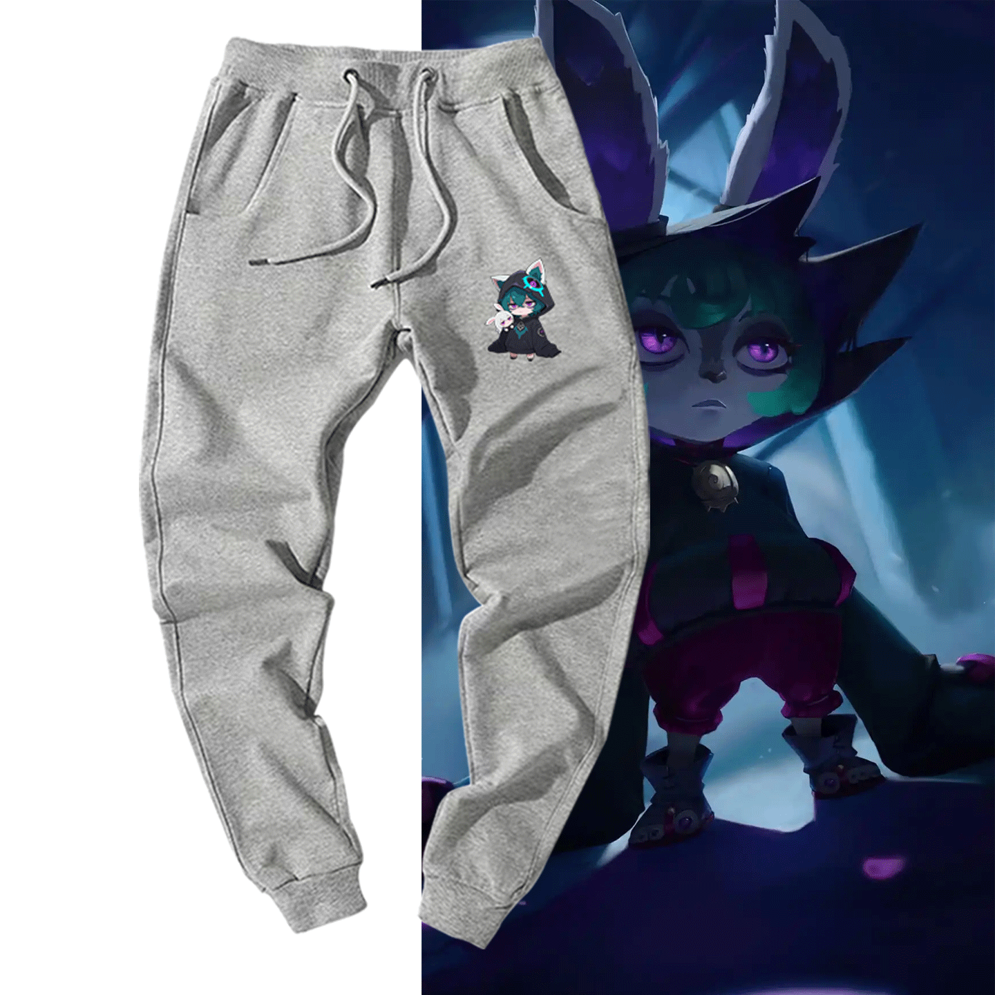 英雄lol联盟男女情侣可定制运动长裤薇古丝熬夜波比游戏周边休闲