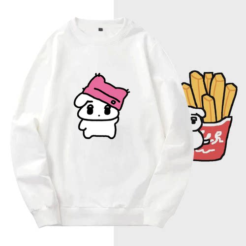 男女情侣可定制秋冬套头圆领卫衣