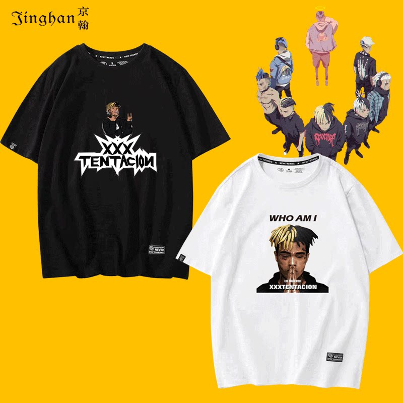 2020新款夏季潮流男欧美69说唱嘻哈宽松潮流短袖休闲t恤情侣款