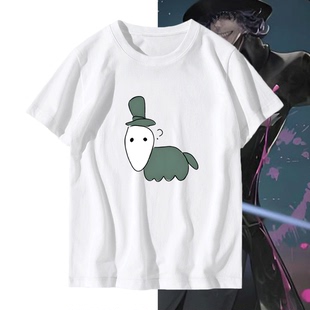 鸡块狗第五人格杰克周边夏二次元男女情侣可定制休闲纯棉短袖T恤