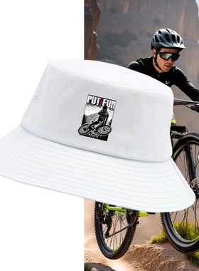 esbike山地车自行车骑行俱乐部周边男女休闲百搭定制盆帽渔夫帽子