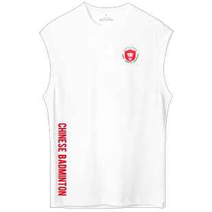 中国羽毛球协会羽毛球爱好者短袖无袖t恤衫男女纯棉定制体恤背心