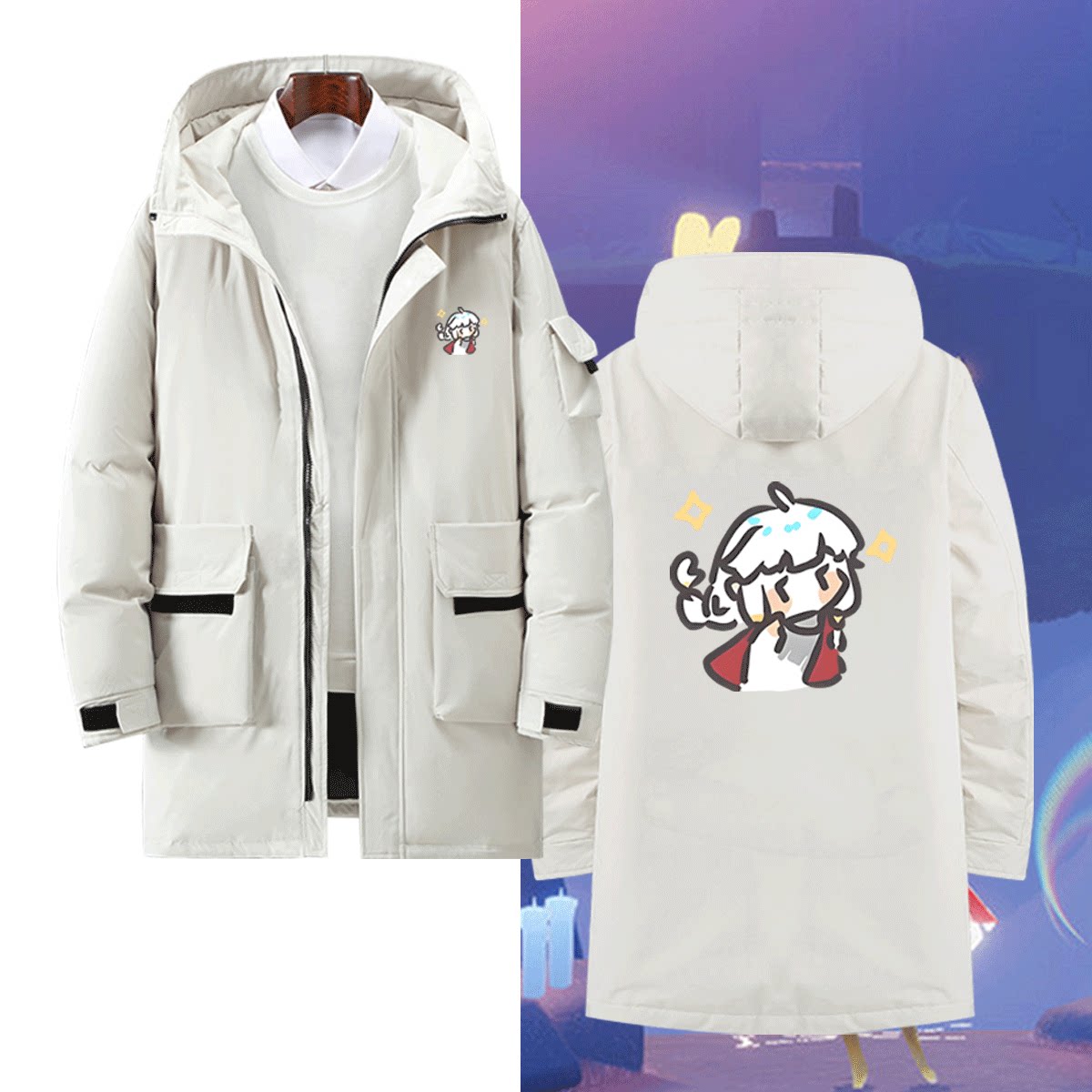 Sky光遇游戏联名周边Q版羽绒服