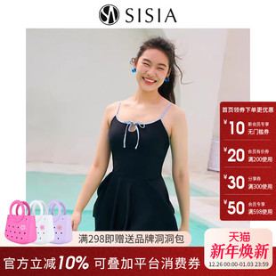 sisia2025新款 泳衣女士高级感显瘦绝美性感温泉度假仙女连体泳衣