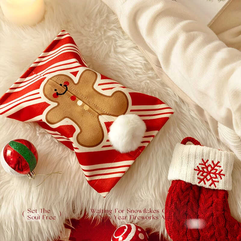 车载创意卡通卧室新年红色纸巾抽