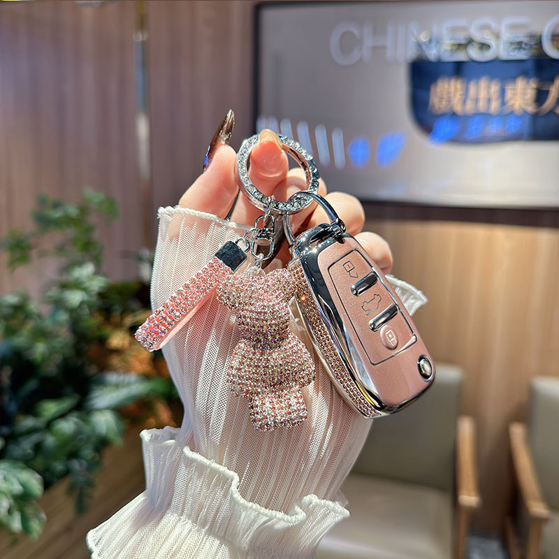 适用于奥迪Q3钥匙套A3车A1/Q2L/TT折叠保护壳老款A6/Q7/Q5包扣女