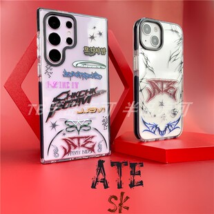 RJINHIT Stray kids手机壳ATE适用于iphone14 11苹果15 13promax 16pro三星s24 s23ultra A55 A54黄铉辰felix