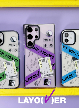 RJINHIT 防弹少年团V金泰亨LAYOVER手机壳适用于iphone16 14苹果15 13promax 17 mini 三星s21 s23ultra s24+