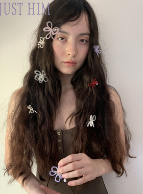 花筏NOTJUSTHIM 《Lilith's Garden》水晶编珠花朵发夹