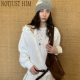 花筏NOTJUSTHIM不对称设计斜肩花边衬衫