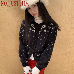 Sonata lsle 黑白撞色羊毛混纺毛衣外套 Fair 花筏NOTJUSTHIM