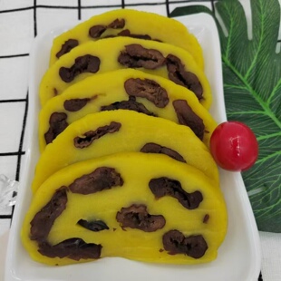 山西老式手工大黄米枣泥无核红枣夹心年糕整箱农家现做蒸切油炸糕