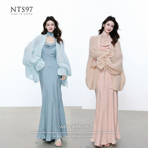 NTS97开衫吊带连衣裙套装