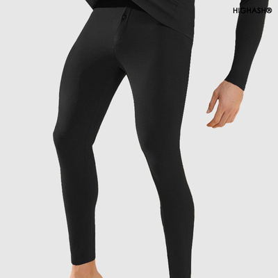 德绒磨毛男士秋裤保暖打底裤