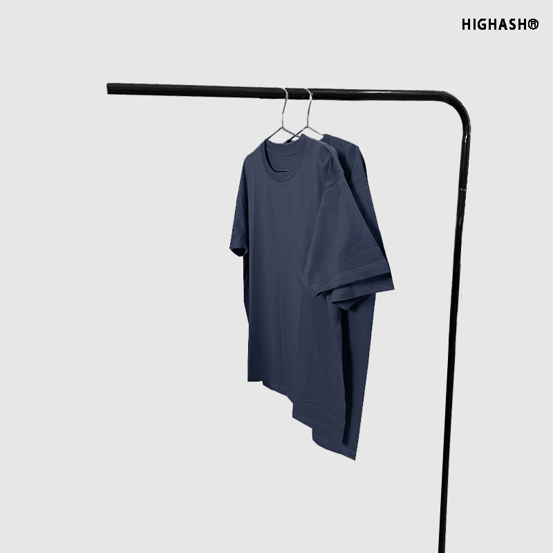 HIGHASH短袖雾霭紫蓝色T恤