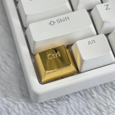 Ctrl键 高端纯银925镀金R1键帽个性化定制赠礼佳品送礼物过年好礼