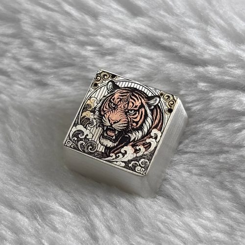 十二生肖S925纯银键帽新款机械键盘帽定制个性送礼金属键帽客制化