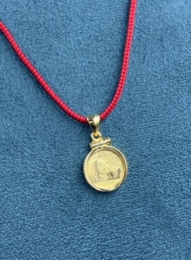 订制925银边框银镀金镶嵌工艺不含币圈直径14mm适用1.55克熊猫币