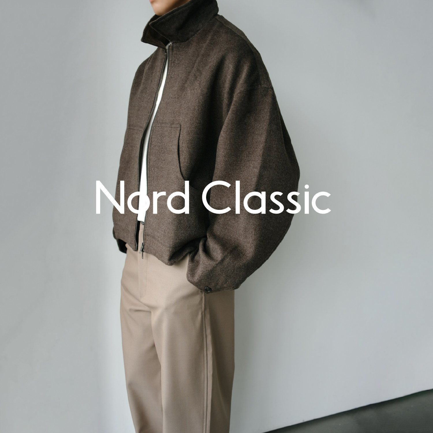 Nord Classic「羊毛翻领短款夹克」26秋冬复古休闲宽松夹克外套男
