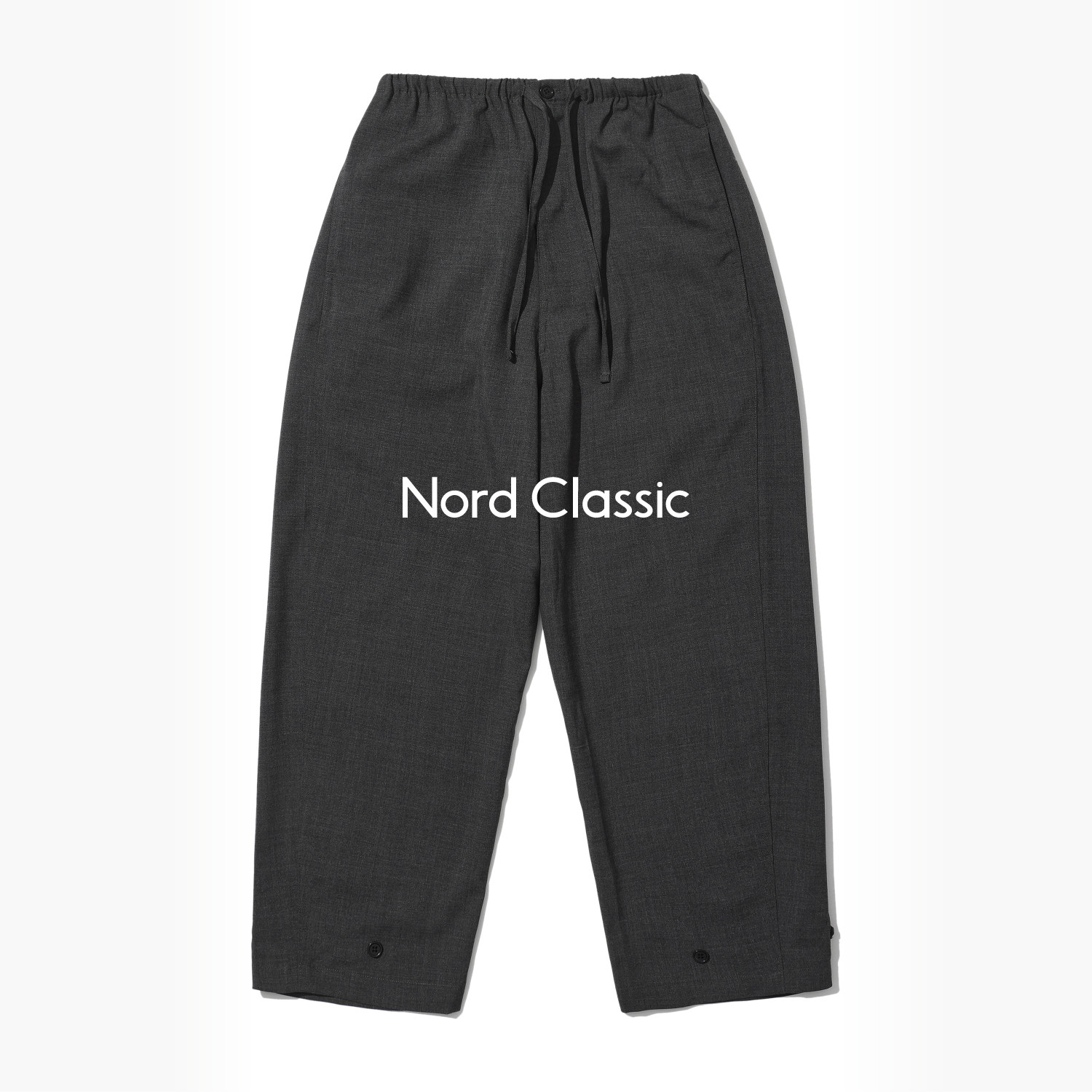 Nord Classic「羊毛弯刀裤」25秋冬复古休闲宽松纯色弯刀长裤男