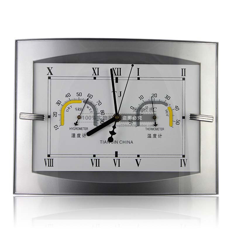 GJWS-B3型计时温湿表 指针温湿度计 家用 室内壁挂温湿表带时钟