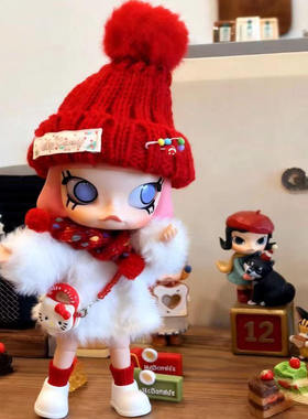 zsiga娃衣8分20cm可动人偶圣诞节衣服换装嘎子姐新年喜庆红色套装