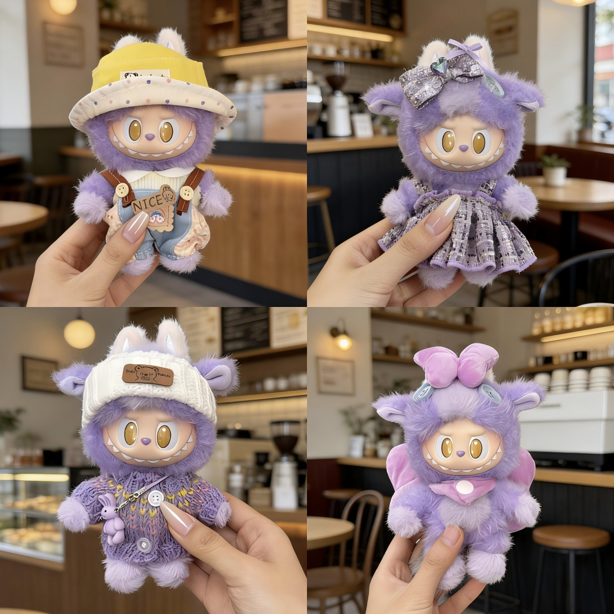 马力全开娃衣拉布布开心马娃衣服labubu15cm毛绒挂件可爱紫替换装,模玩/动漫/周边/娃圈三坑/桌游,潮玩娃衣,淘宝优惠券,粉丝福利购,淘宝优惠卷