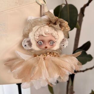 sp光织园胧雾娃衣冬日乐章娃娃毛绒挂件衣服花瓣裙子珍珠发饰头饰