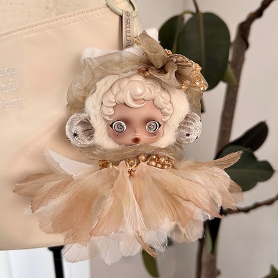 sp光织园胧雾娃衣冬日乐章娃娃毛绒挂件衣服花瓣裙子珍珠发饰头饰