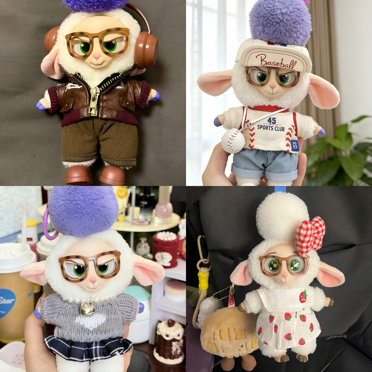 疯狂动物城娃衣囚服羊副市长衣服毛绒玩偶装饰毛衣裙子棒球服套装