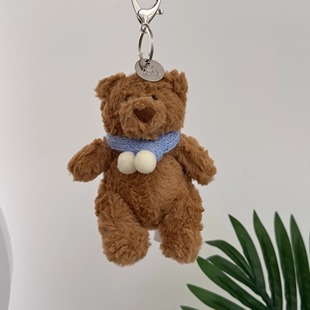 适配巴塞罗熊娃衣12cm可爱毛绒公仔包挂件玩偶秋冬衣服围巾替换装