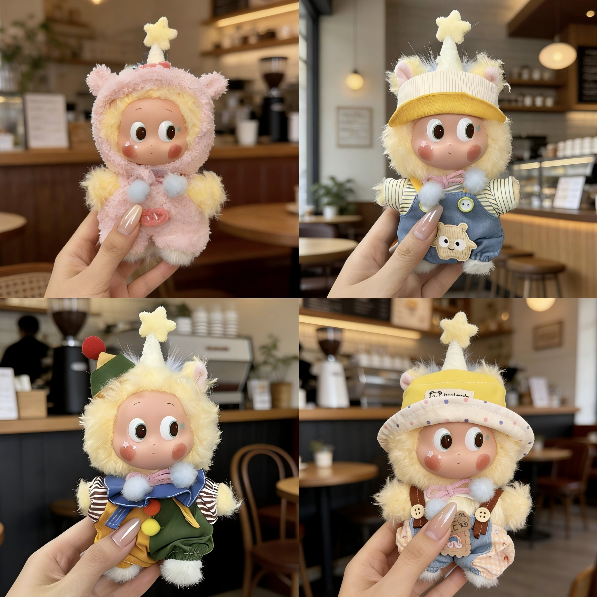 马力全开娃衣星星人心愿马娃衣服15cm毛绒挂件着替可爱背带裤帽子,模玩/动漫/周边/娃圈三坑/桌游,潮玩娃衣,淘宝优惠券,粉丝福利购,淘宝优惠卷