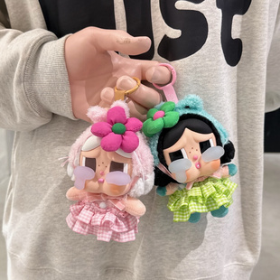 眼泪工厂哭娃衣服搪胶盲盒CRYBABY娃衣哭哭兔绿色裙子哭蛙衣服