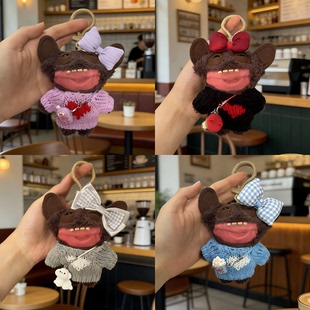 Fuggler牙齿怪娃衣萌牙怪兽毛绒玩偶衣服配饰丑萌毛衣头饰着替装