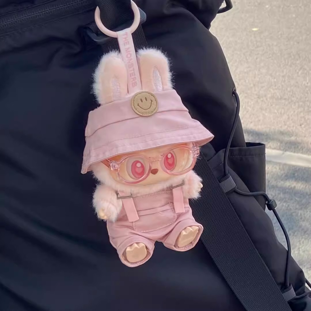 labubu娃衣15cm搪胶公仔衣服套装labubu坐坐派对服装一二三代通用
