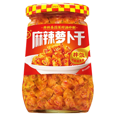 【4瓶装】川南爽口下饭菜豇豆黄花235g早餐酸豆角菜开味榨菜335g