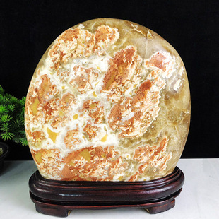 天然梅花玉奇石原石国画石办公室观赏桌面工艺礼品客厅摆件