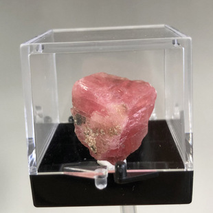 天然梧州菱锰矿原石粉色宝石水晶矿物晶体盒子矿地质标本摆件