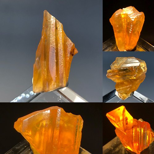 金黄色方解石水晶宠石摆件