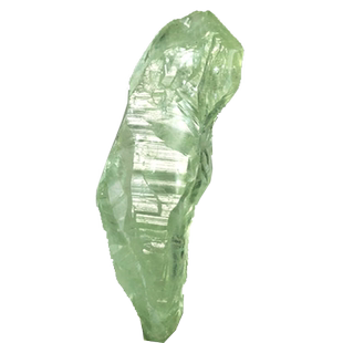 天然绿水晶原石羽毛权杖骨干矿物晶体奇石头地质科普标本造景摆件