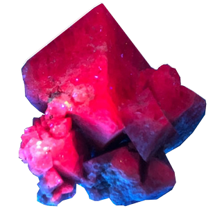 荧光矿物天然尖晶石原石红宝石矿物晶体礼物地质科普学生教学标本