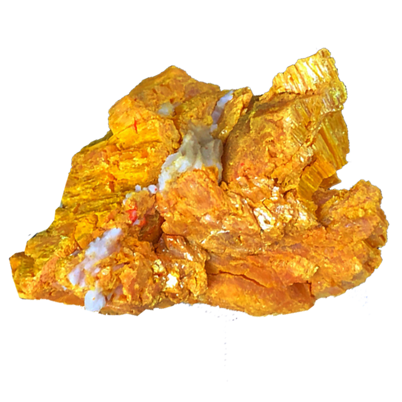 雌黄原石摆件天然水晶收藏矿物