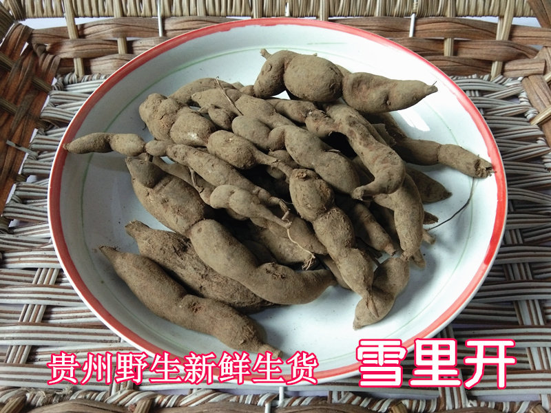 贵州中药材山货雪里开 生货拐子药地雷根单叶铁线莲蛇松子1斤包邮