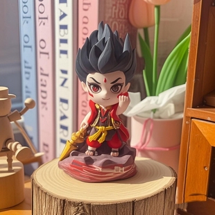 儿童幼儿园成品哪吒闹海敖丙龙王石膏娃娃学校活动3d手工网红摆件