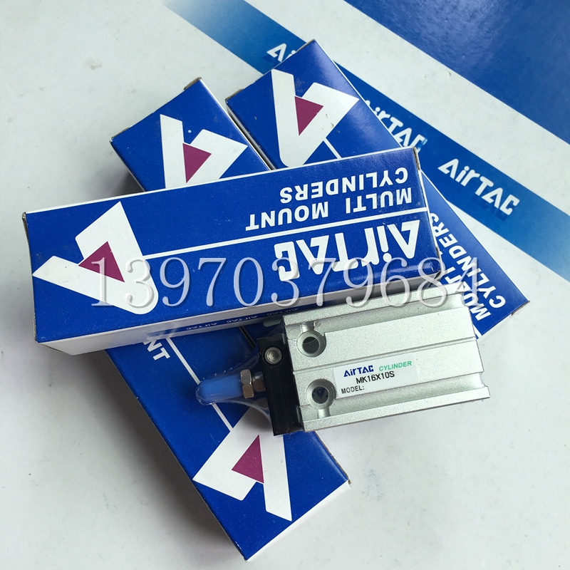 亚德客小型多位置固定气缸MK32X35SX40SX50SX55SX60S双动不回转型